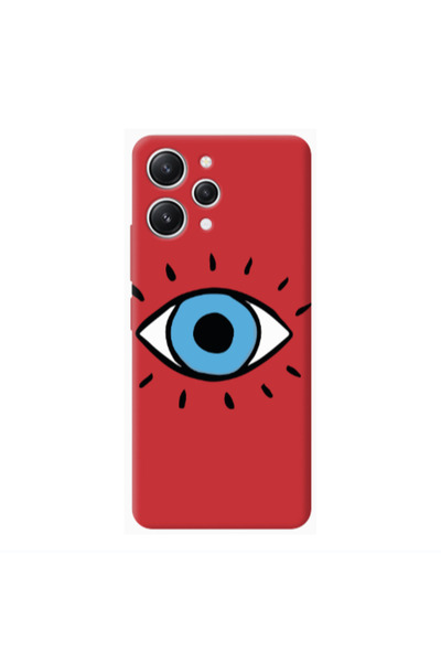 Other Xiaomi Redmi 12 Shining Eye Red Colored Silicone TPU Θήκη