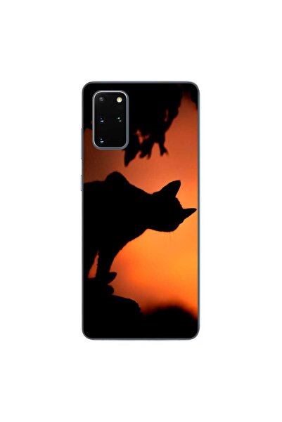 OEM Калъф, съвместим със Samsung Galaxy S20 Plus, силиконов гел TPU, с десен ...