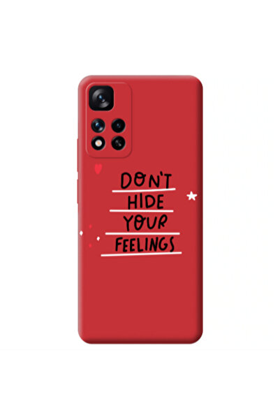 Other Xiaomi Redmi Note 11 Pro 5G Dont Hide Your Feelings Red Colored Silicon...