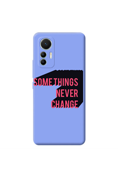 Other Xiaomi Mi 12 Lite Somethings Never Change Light Purple Colored Silicone...
