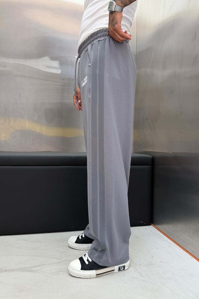 NOMARC Men's Sweatpants Hero Print Pants Gray Oversize Printed Baggy