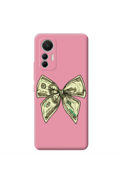 Other Xiaomi Mi 12 Lite Bowtie Dollars Pink Colored Silicone TPU Θήκη