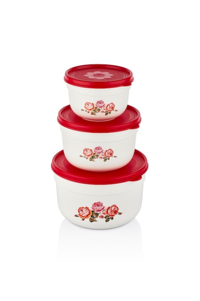 Özmet 3'lü Saklama Kabı 1 lt - 1,50 lt - 3,00 lt