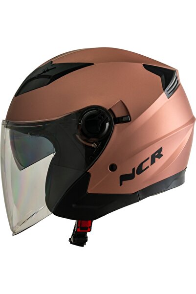 NCR KASK ÇENESİZ VİZÖRLÜ 708 ECE BELGELİ - ROSE GOLD