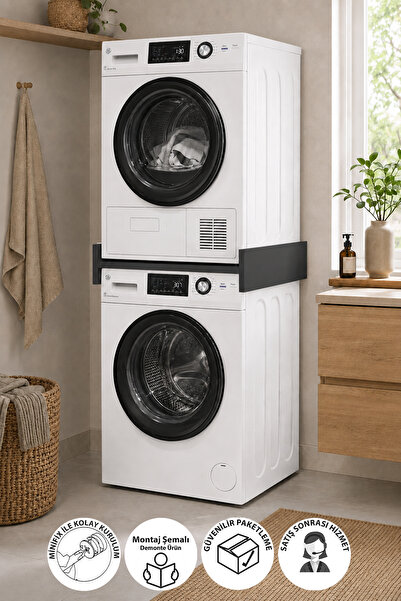 Bofigo Banyo Dolabı Çamaşır Makinesi Kurutma Makinesi Üst Üste Konumlandırma ...