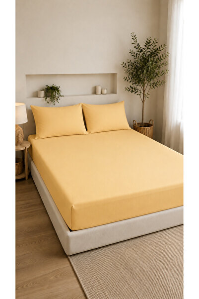 Pamuva Double Elastic Sheet Set with 2 Pillowcases 50X70 |   160X200+30 |   1...