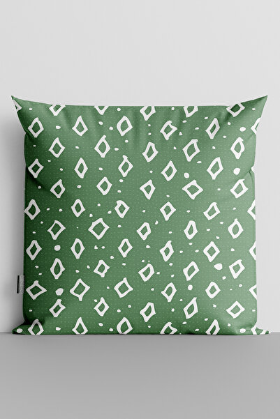 TicaretJet غطاء وسادة مطبوع رقميًا على الوجهين باللون الأبيض - 746