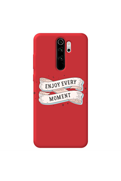 Other Xiaomi Redmi Note 8 Pro Enjoy Every Moment 2 Red Colored Silicone TPU Θήκη