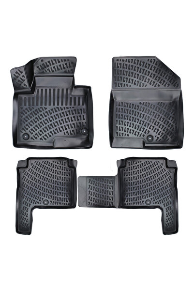 Umbrella Set de covorașe auto din cauciuc tip tavă pentru Hyundai Santa Fe II...
