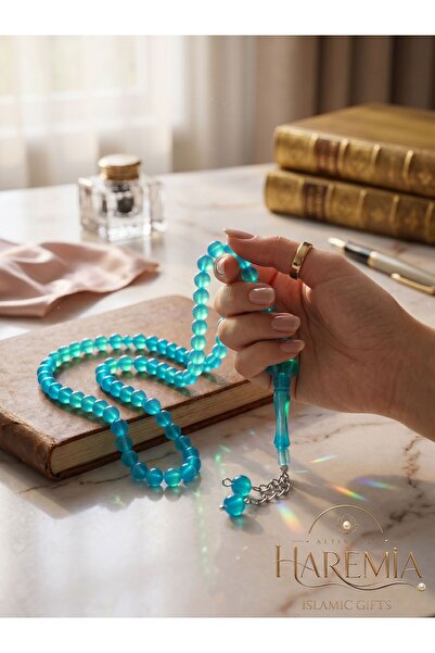 Altınoluk Haremia 99-Piece Night-Glowing Colorful Cat's Eye Prayer Beads – Sh...