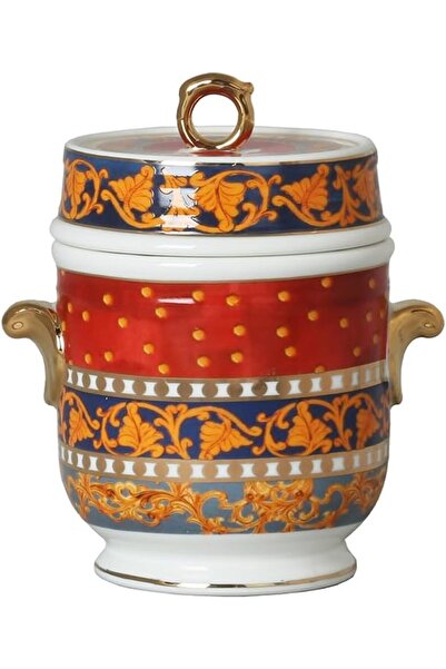 Yıldızan Edl Shop Lucky Art Clarissa Bone Jar with Handle 16 cm Edl Shop 1290799