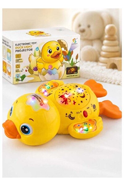 DAT Electronic Duck Light Projector Toy with Star Projection, Music Playback ...