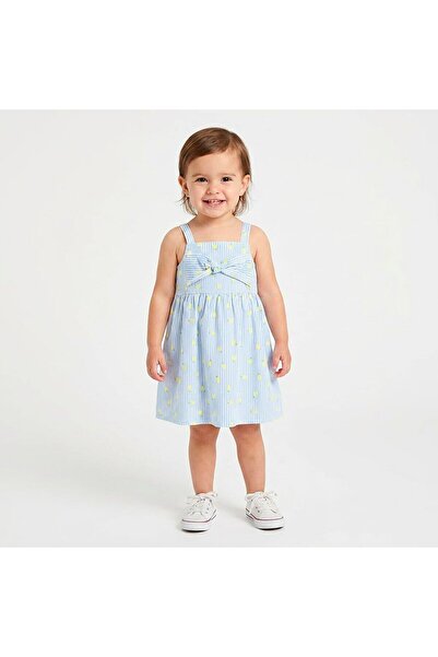 ebebek Hello Baby HelloBaby Kız Bebek Elbise Meyve Baskılı Modelli Yaka Strap...
