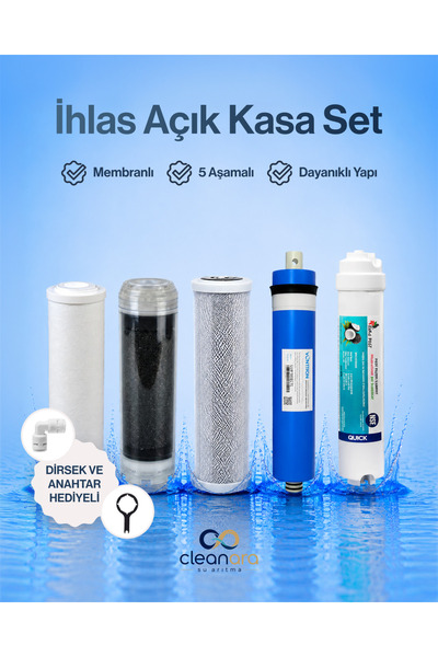 İhlas Açık Kasa 5 Aşamalı Su Arıtma Seti