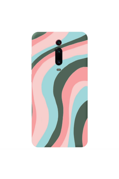 Other Xiaomi Mi 9T Pro Colored lines Dark Green Colored Silicone TPU Θήκη