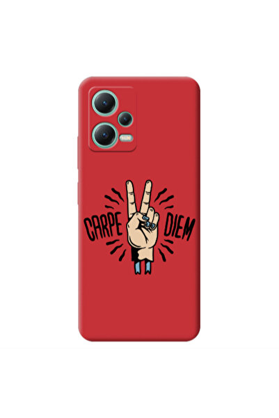 Other Xiaomi Redmi Note 12 Pro 5G Carpe Two Diem Red Colored Silicone TPU Θήκη