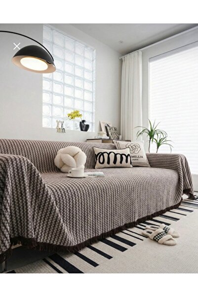 Rain Home Collection Koltuk Örtüsü Kolları Kaplayan 175x300 Kahverengi
