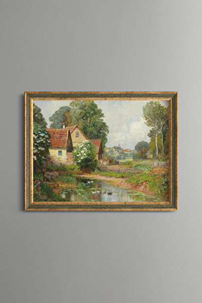 epiqart Village Scenery - Vintage Patterned Painting - Fine Model