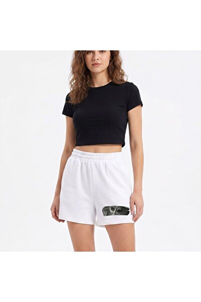 Barinoska Women's Elastic Waist Mini Shorts Cotton Combed Cotton Comfortable ...