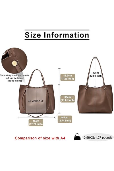 FOXLOVER Women's Large Capacity Genuine Leather Shoulder Bags with Top Handle...