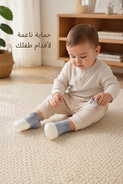 Generic زوج واحد من أحذية المشي للأطفال ذات النعل الشبكي غير القابل للانزلاق،...