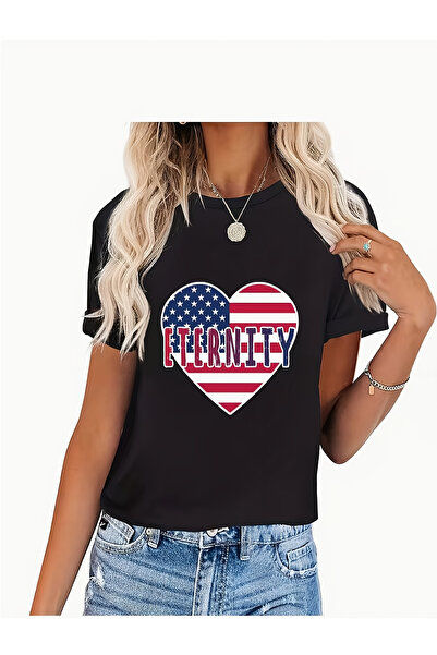 212Wear قميص ريترو بأكمام قصيرة وياقة دائرية، تصميم بسيط وعصري، قصة عادية، قا...