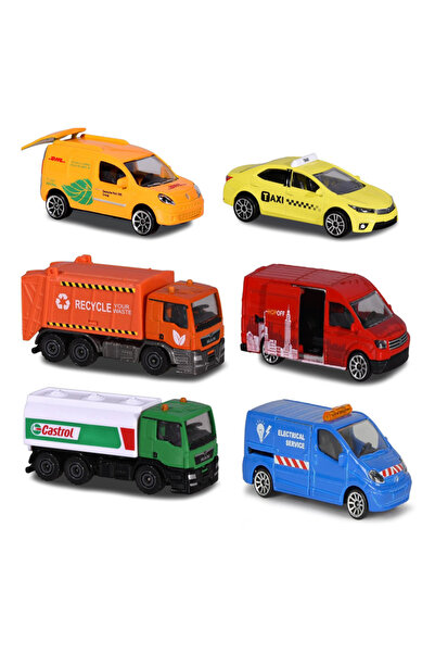Majorette Miniature cars, urban utility vehicles, 6 models