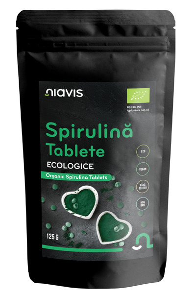 Niavis Spirulina Tablete Ecologice/Bio 125g