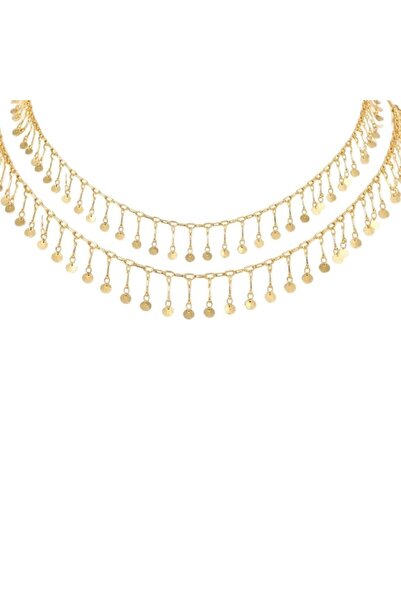 neslyaccessories 80 CM Pullu Çok Kullanımlı 14K Işıltılı Kolye/Bel Zinciri