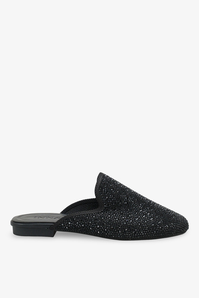 İNNABUTİKK Pealsıa Women's Stone Slippers - Black