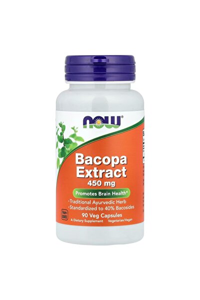 Now Bacopa Ekstresi 450 mg 90 Vegan Kapsül Bitkisel Takviye