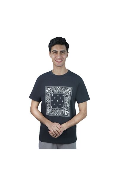 Giordano تي شيرت مطبوع للرجال