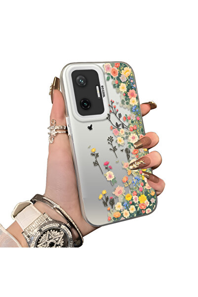Hontinga Poco F7 5G Uyumlu Silikon Kenar Sert Arka Kılıf Couple Telefon Kılıf...