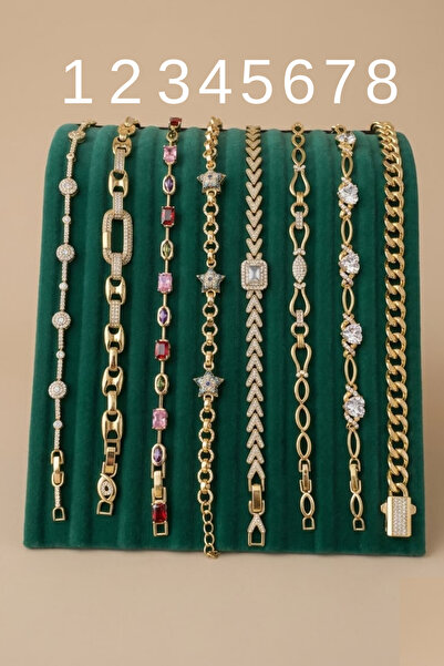 Jaida Moda Kadın Gold 14k Altın Kaplamalı Çelik Xuping Bileklik