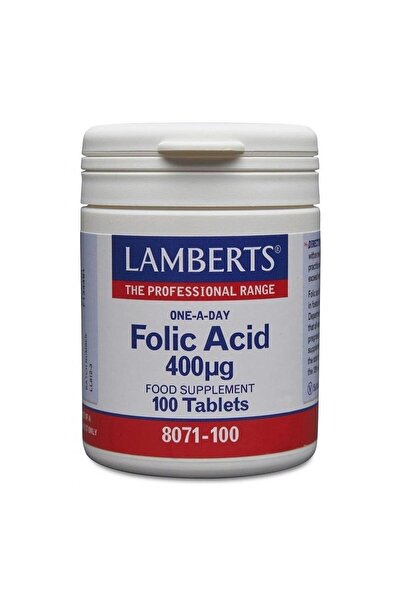 Lamberts Folic Acid 400mcg 100tabs