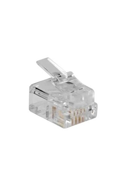 Act Conector modular RJ11 (6P/4C) pentru cablu rotund, ACT, transparent, 248481