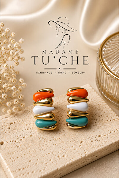 Yerel Üretici Madame Tu’Che Multicolor Earrings