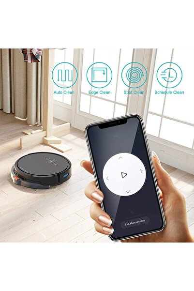 Suzec D2 Smart Robotic Vacuum Cleaner with Wi-Fi, 1800Pa Suction, Slim, Quiet...