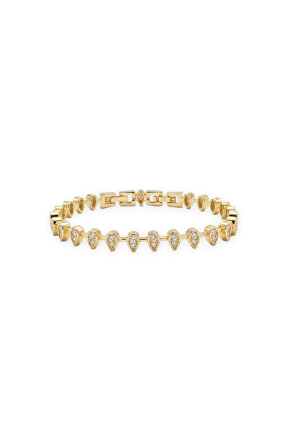 Charmist Steel Special Series Drop Motif Stone Bracelet
