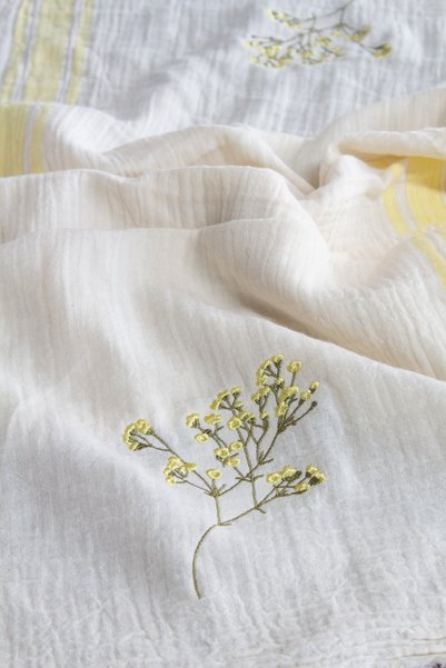 luxtex Decorative Embroidered Muslin Runner Tablecloth 50 X 150 cm