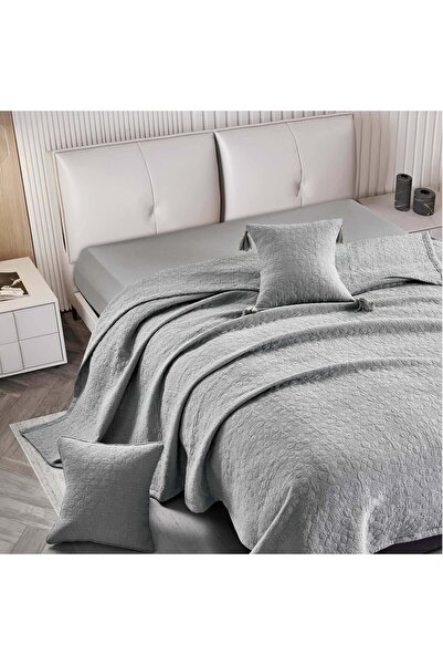 Alhabib bedding Double Parma Sheet Cotton Jacquard Lead Color Fits 200X200Cm ...