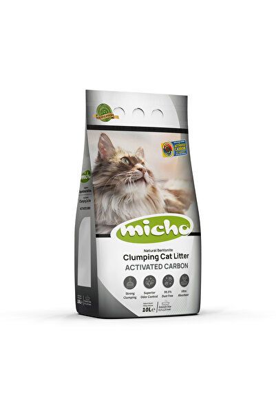 Micho Aktif Karbonlu Topaklanan kedi kumu 2 adet x 10 lt