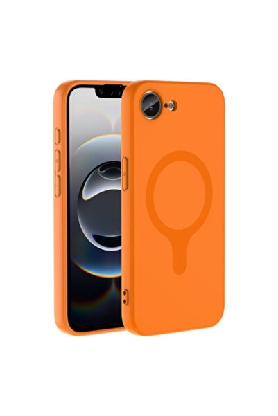 halkhouse İphone 17E & 16E Kılıf Kamera Korumalı M-Safe Şarj Özellikli Kadife...