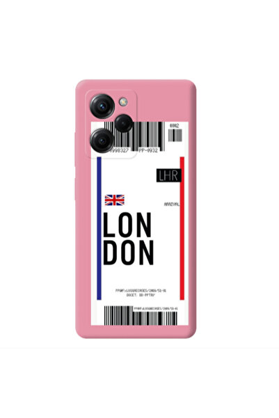 Other Xiaomi Poco X5 Pro London Arrival Pink Colored Silicone TPU Θήκη