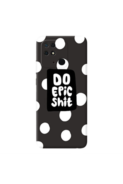 Other Xiaomi Redmi 10C Do Epic Shit Black Colored Silicone TPU Θήκη