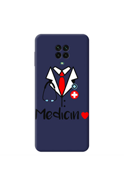 Other Xiaomi Redmi Note 9 Pro Medicin Dark blue Colored Silicone TPU Θήκη