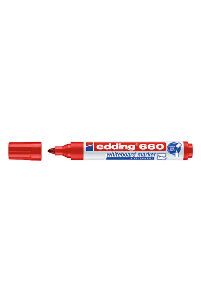 Edding μαρκαδόρος ασπροπίνακα 660, επαναγεμιζόμενος, κόκκινος