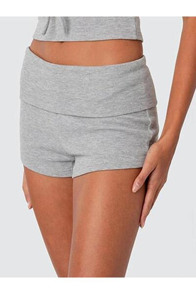 vanilkie Waist Foldable Detailed Short Sports Shorts