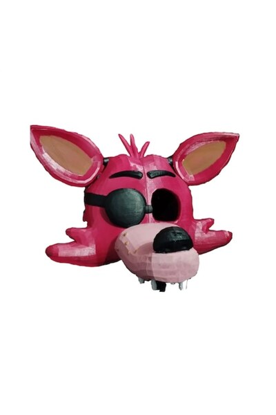 OEM Masca Foxy, Plastic, Roșu, 30x30x30 cm