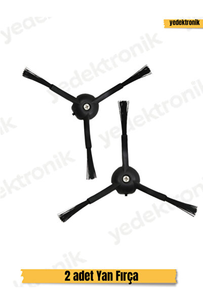 Yedektronik Roborock Q Revo Series Compatible Set of 2 Side Brushes - Black |...